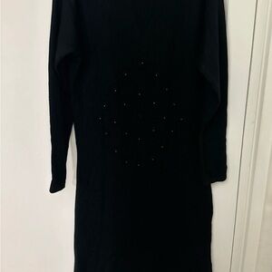 Elegant Black Long Sleeve Dress